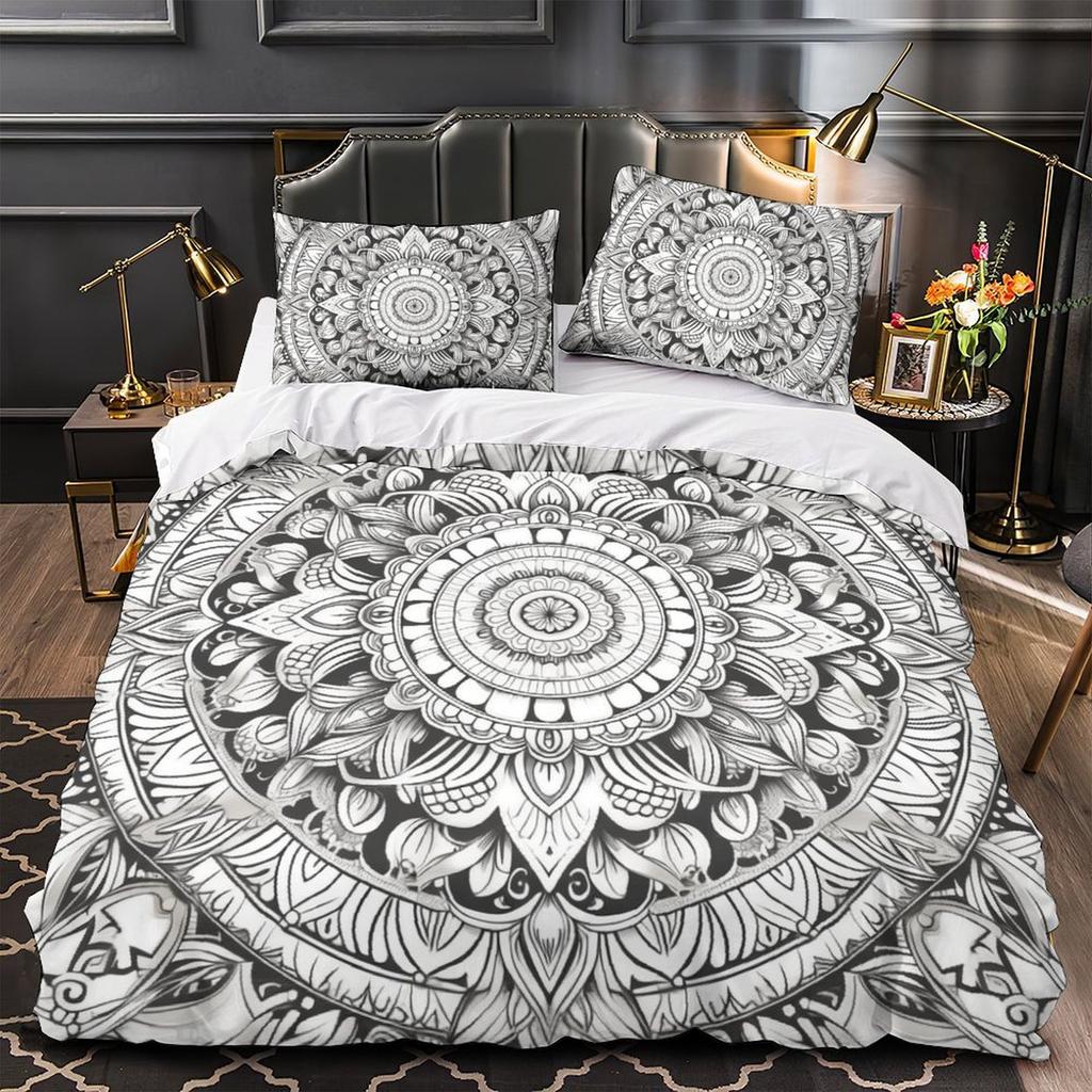 3D Digital Printing Bedding Two Or Three-Piece Set Bohemian Series Polyester