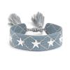 Handmade European Style Embroidered Love Bracelet with Tassels for Girls