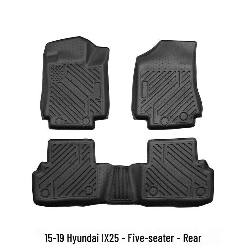 Hyundai IX25 Floor Mats (2015-2019) - Easy-Clean, Anti-Slip, Eco-Friendly TPE Interior Upgrade