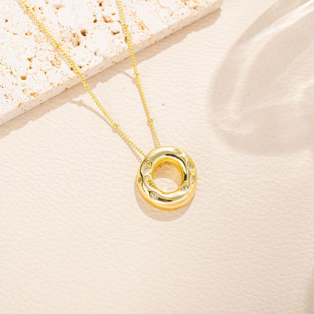 Women's Full Diamond Alphabet Pendant Necklace - DIY Clavicle Choker