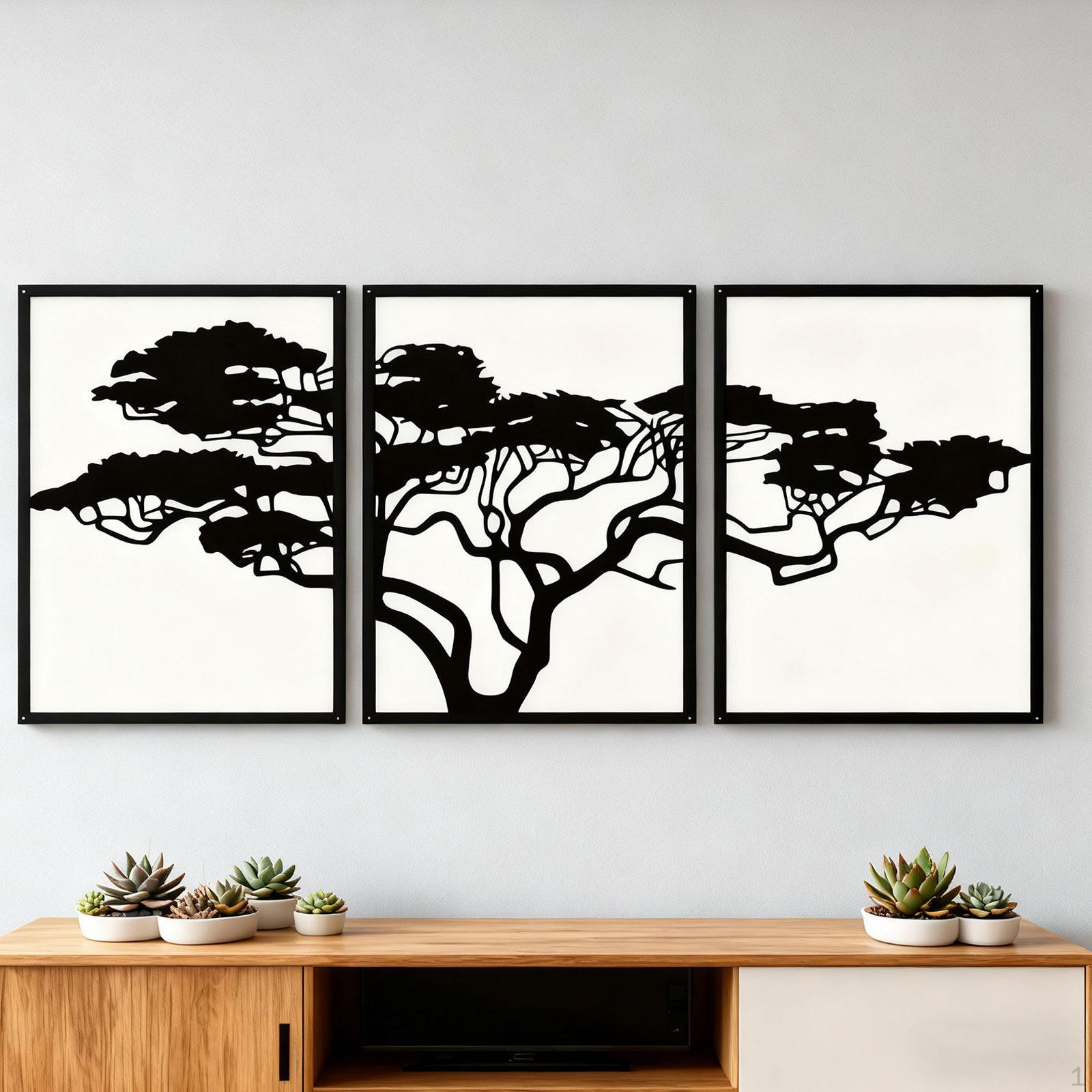 

3 шт. Настенный декор Искусство Современное украшение Декоративная подвесная скульптура для прихожей, кабинета 29.3cm