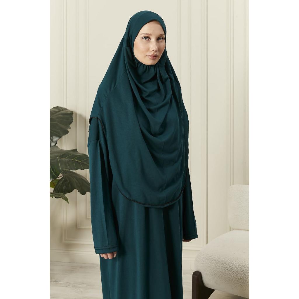 100% Cotton Combed Prayer Dress With Headscarf