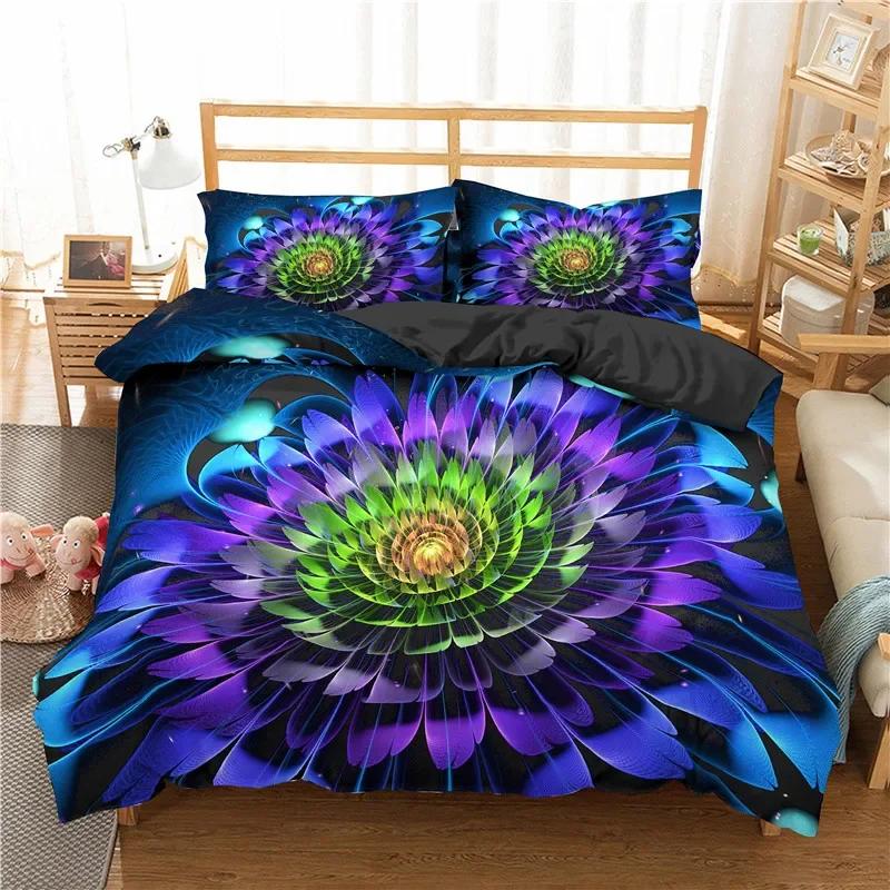Luxusní souprava ložního prádla Galaxy Dark Blue Twin Full Queen Souprava na přikrývku/přikrývku King Size přikrývka Shining Stars Starry Sky