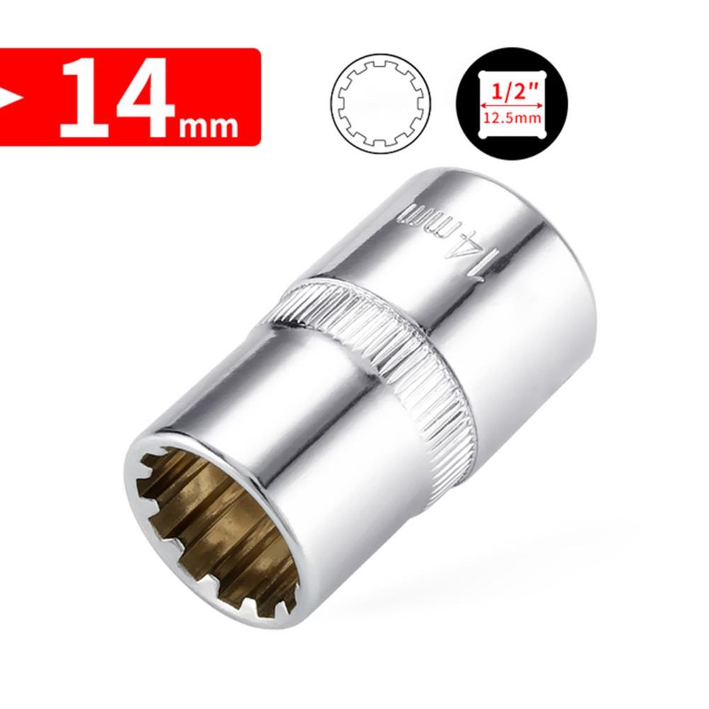 

Короткая торцевая головка 8–32 мм, хромирование, хромованадиевая сталь