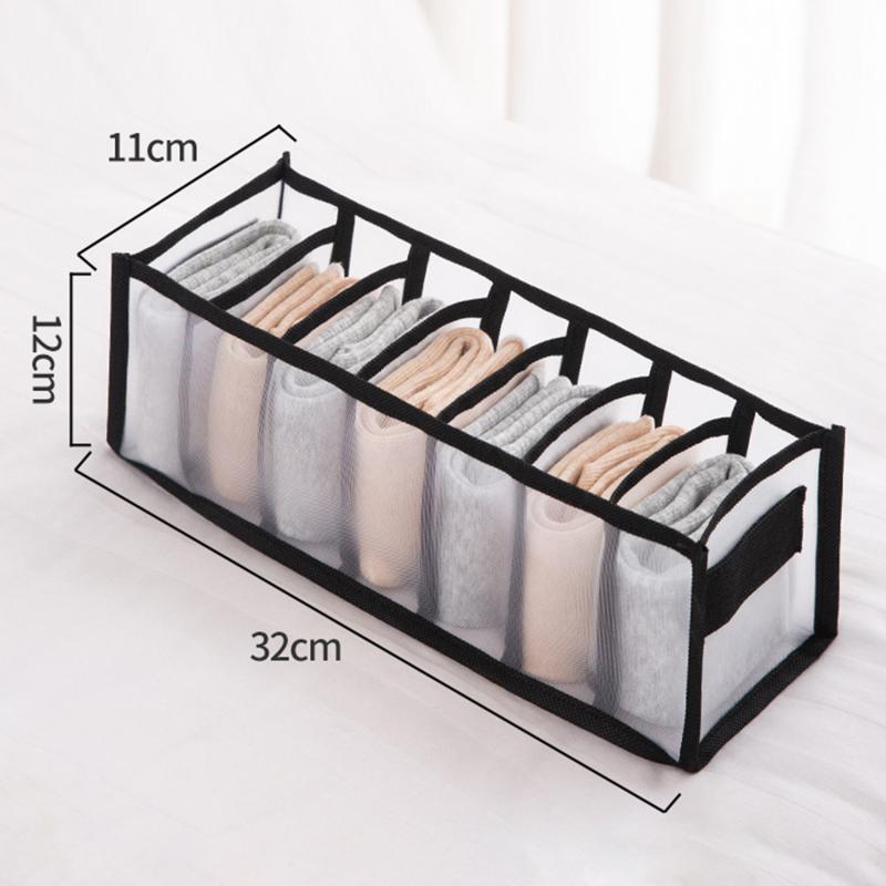 Mesh Cabinet Wardrobe Storage Box Foldable Drawer T-Shirt Clothes Jeans Leggings Underwear Organizer Storage Box