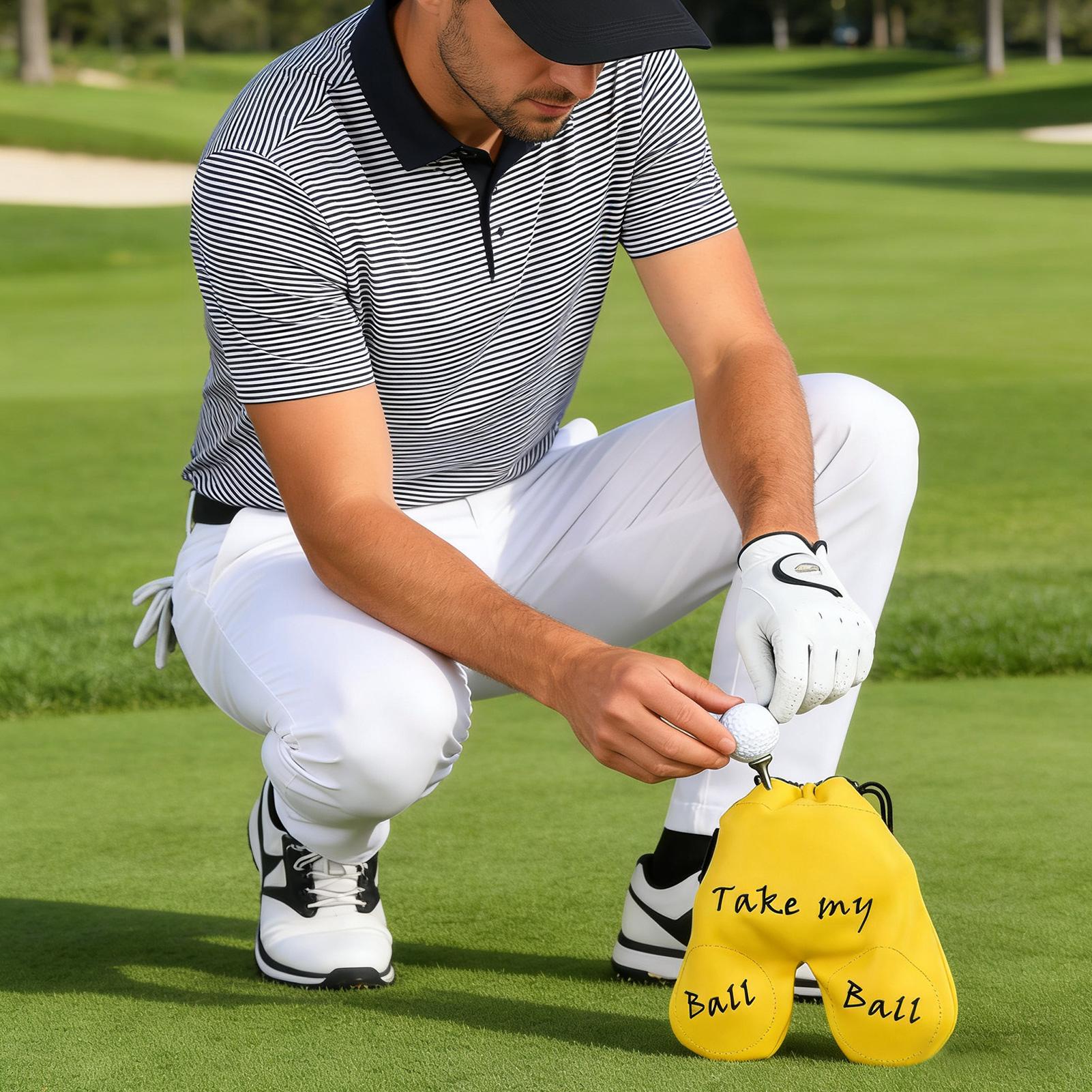 

Golf Ball Storage Waterproof Large Flexible Drawstring Storage Golf Ball Bag Sack For Men Women Stocking Stuffers Dad Practice CHINA