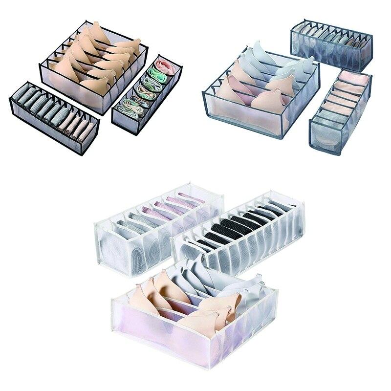 Folding Drawer Storage Box Compartmental Wardrobe Storage Box Suitable For Underwear, Bras And Socks