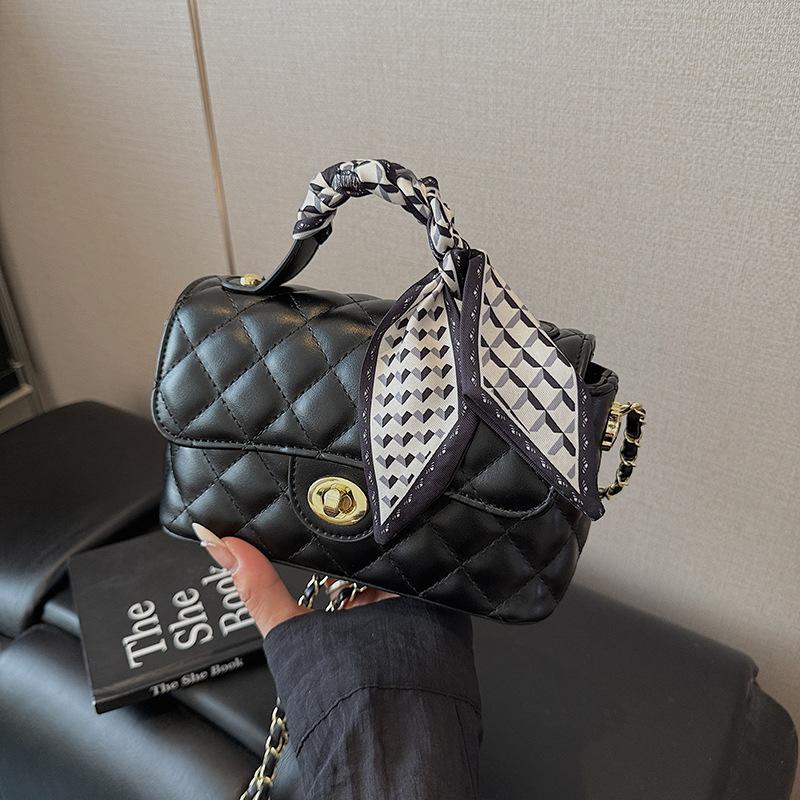 Small square bag summer handbag women's new high-end diamond chain shoulder messenger bag