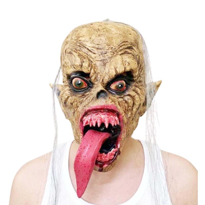 

Кровавый предок Вампир Маски на голову Реквизит для Хэллоуин-вечеринки Жуткий головной убор