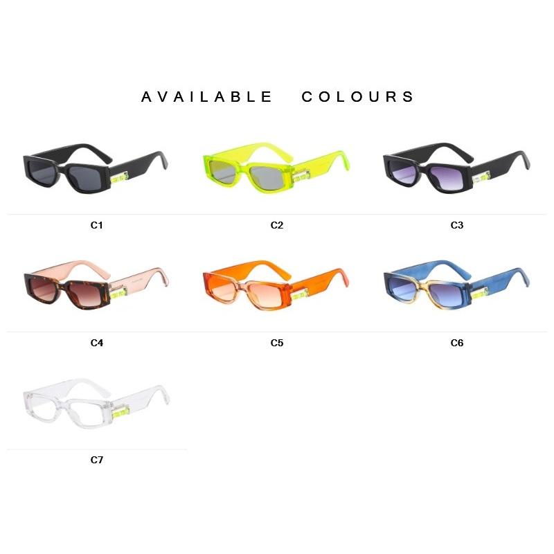 Mercelyn Fashion Brand Sunglasses for Men and Women Leveler Design Frame Unisex Colorful Party Glasses UV400