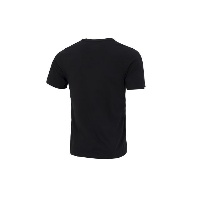 Adidas Neo Solid Stripe Logo Casual Round Neck T-Shirt Men Tops Black HN8779