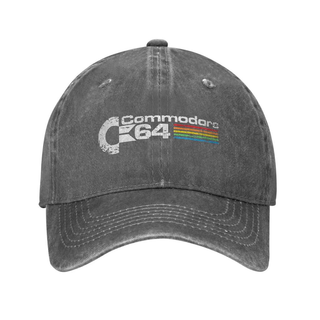 The Old Technology Commodore  Unisex Women Baseball Caps  Distressed Cotton Hats Cap Classic Outdoor Headwear