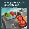 Wall-mounted Kitchen Sink, Draining Basket, Filter Basket, Plastic Storage Rack, A Kitchen Leftover Food and Residue Filter Wonder