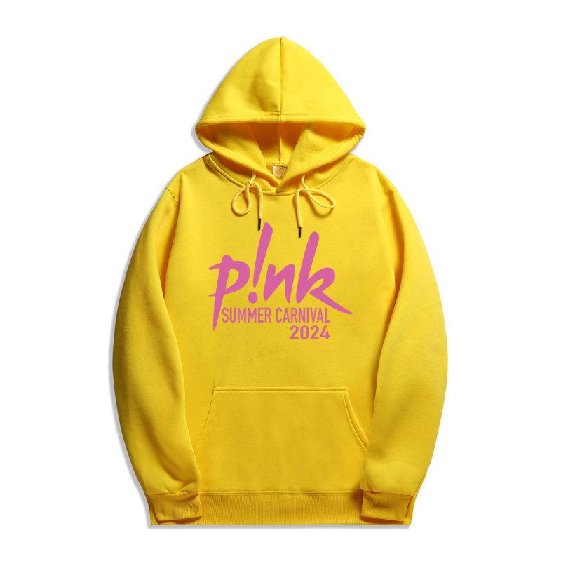 P! Nk Pink Singer Carnival 2024 Tour New Printing Hoodies Men Fashion Sweatshirts Women Casual Harajuku Streetwear Pullovers