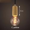 3 style kolorowe krótkie Loft Nordic Cement wisiorek światła nowoczesna lampa led E27 110 V przewód restauracja!