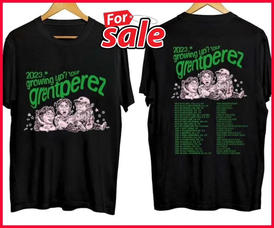 

Grentperez Growing Up Tour 2023 Two Sided TShirt Music Band Unisex S5XL Unisex T-Shirt XXXL