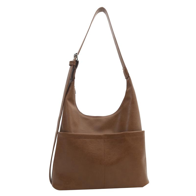 

Сумка через плечо в стиле ретро для женщин 2024 года, новая персонализированная модная сумка-тоут Ins, нишевая сумка через плечо большой вместимости для поездок на работу