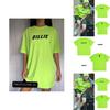 Billie Eilish Print Short Sleeve Crew Neck Tshirt For Women Summer Tops In Fluorescent Green