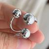 Rings for Women Couple Minimalist Handmade Simple Three Balls Ring Fine Jewelry Gift Prevent Allergy