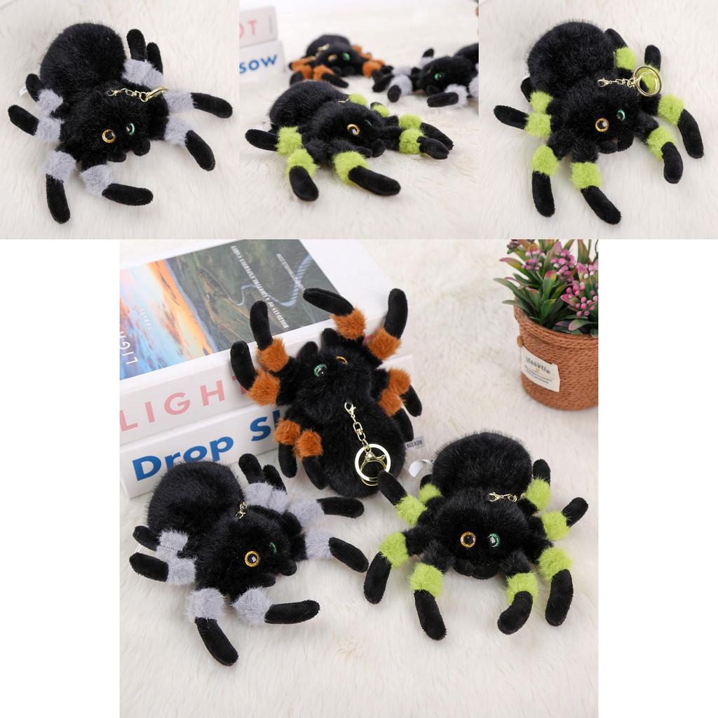Realistic Spider Plush Doll Pendant With Short Plush Material For Birthday Gifts And Bag Charms