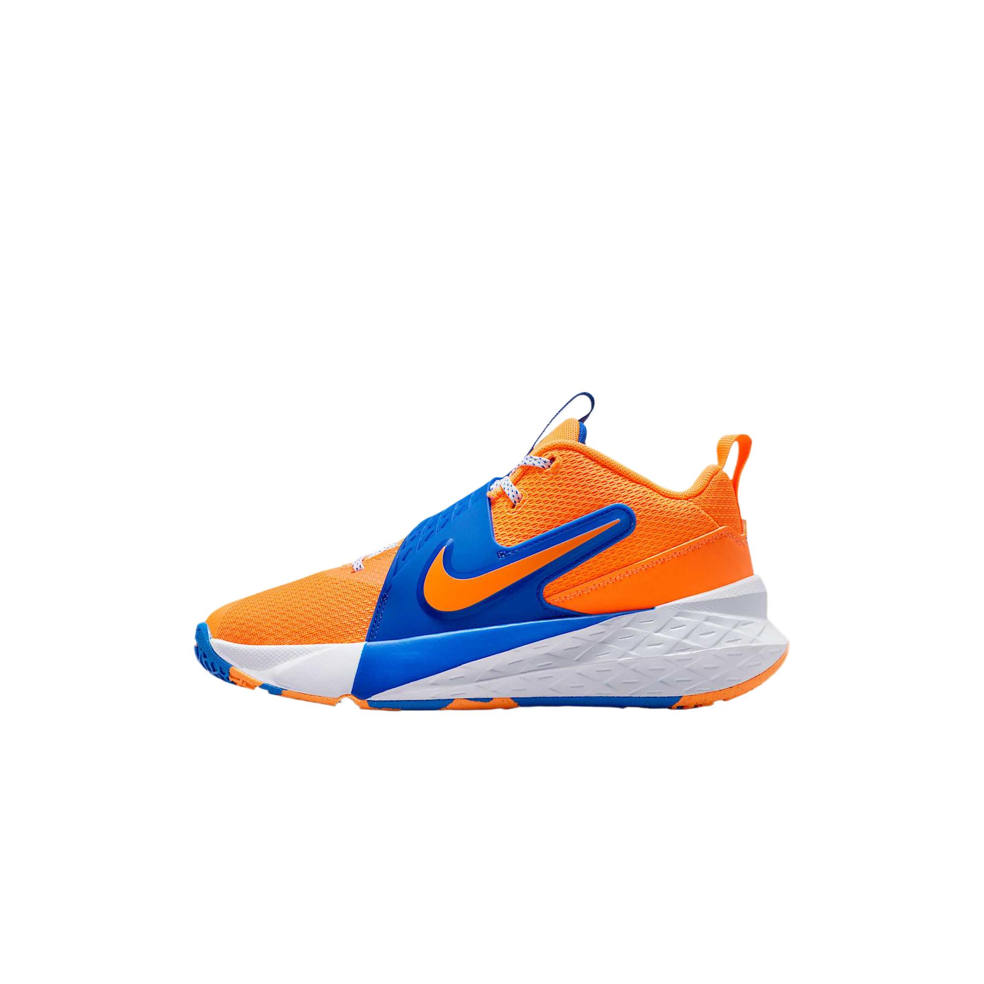 

Nike Team Hustle D 12 Mesh Easy On Off Stable Fit Cushioning Mid Top Kids Basketball Shoes Unisex Basketball Shoes HF6279-800 36.5