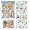 Fun DIY 3D Miniature Stickers Stacking Handicraft Decor Cabin Town Stickers Creative Arts Scrapbook Album Decoration