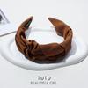Premium Knotted Solid Color Headband - Retro Fashion, Versatile Korean Style Hair Accessory