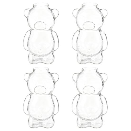 Cana de Sticlă în Formă de Urs de 12 oz Cană de Cafea Urs Drăguț Pahar Reutilizabil pentru Bere Vin Cocktail pentru Casă Bar Bucătărie Restaurant Petrecere