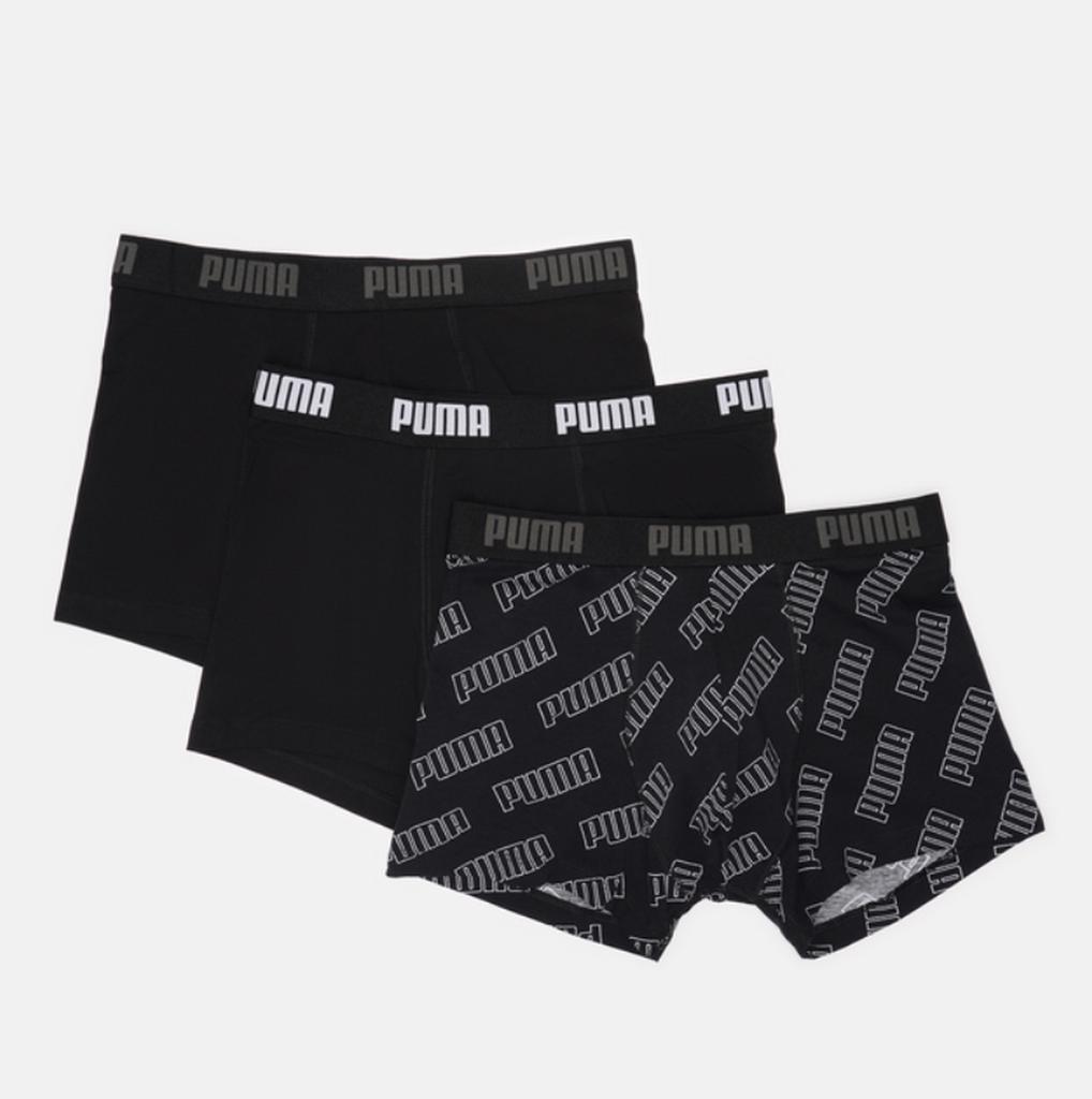 Puma Logo Aop 3-Pack Men' Boxer Shorts Black 93554701 R