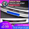For Alfa Romeo New Car Door Sill Plate Sticker Anti-scratch Strip Trunk Protection Decals for Alfa Romeo 4C 159 Spider Giulia Gi
