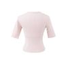 Elegante Camiseta Cruzada en V con Ceñido a la Cintura para Mujer - Capa Base de Manga Corta para Verano
