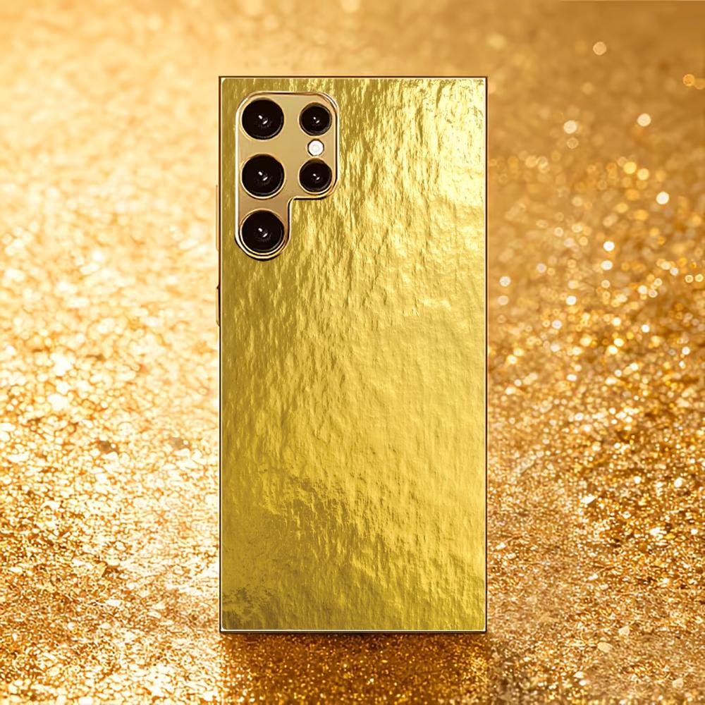 

Gold Protective cover Atmosphere Highend Electroplating Glass PhoneCase for Samsung Galaxy S26 S25 S24 S23 S22 S21 FE,Ultra,Plus GalaxyS25