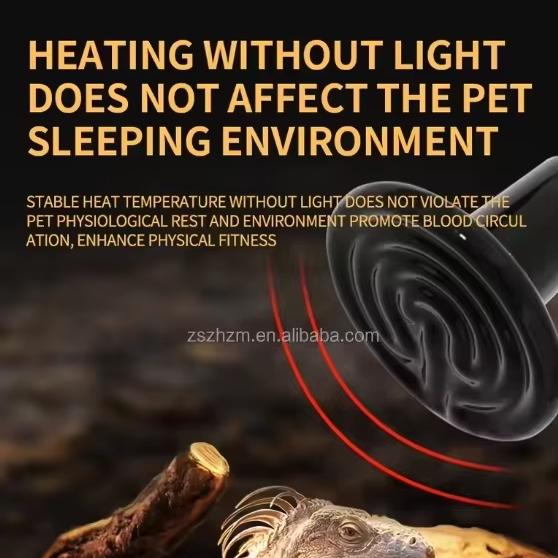 Factory Price Waterproof Ceramic Heat Lamp for Reptiles & Livestock - 50W 75W 100W 150W 200W 250W Bulk Ceramic Infrared Heater 175W