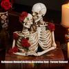 Elegant Resin Skull Decorations For Indoor Outdoor Halloween Party Centerpieces Detailed Hand Painted Artwork