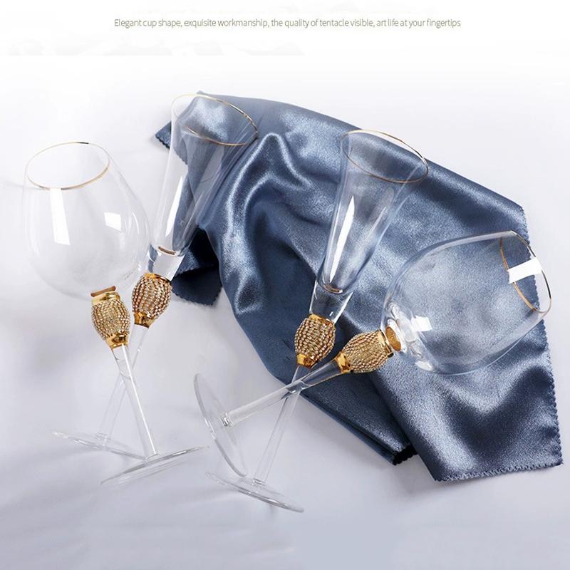 1 Stück Kreative Phnom Penh Champagnergläser mit eingelegten Diamanten Weinglas Hochzeitsfeier Kristallkelch Cocktailglas Trinkgeschirr Geschenke