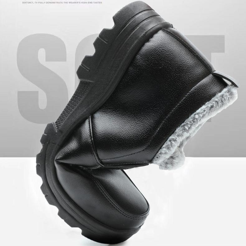 Herren Ältere Baumwollschuhe Papa Winter Plüsch Warme Schuhe Neuer Typ Rutschfest Wasserdicht Outdoor Arbeits Freizeitschuhe
