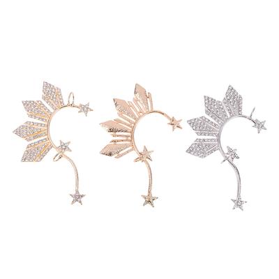 1Pc  Star Ear Clips Non-Piercing Ear Cuff Clip Jewelry Catriona Gray Miss U Ear Cuff Inspired Three Stars And The Sun