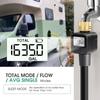 Brass Inlet Digital Water Flow Meter IPX5 Waterproof Digital Water Meter  Lawn Garden