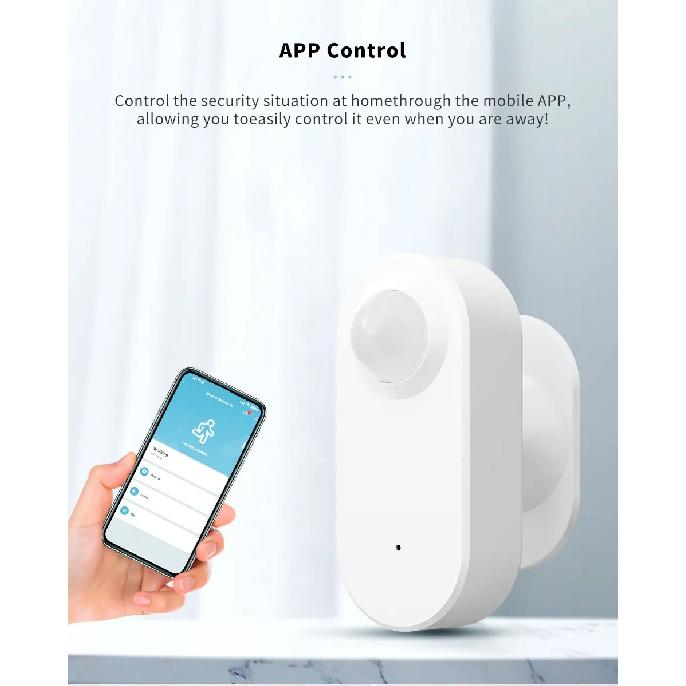 Tuya Zigbee Wifi Human Motion Sensor Smart Home App Remote Control 2.4Ghz PIR Detection Decor Security Alarm Protection
