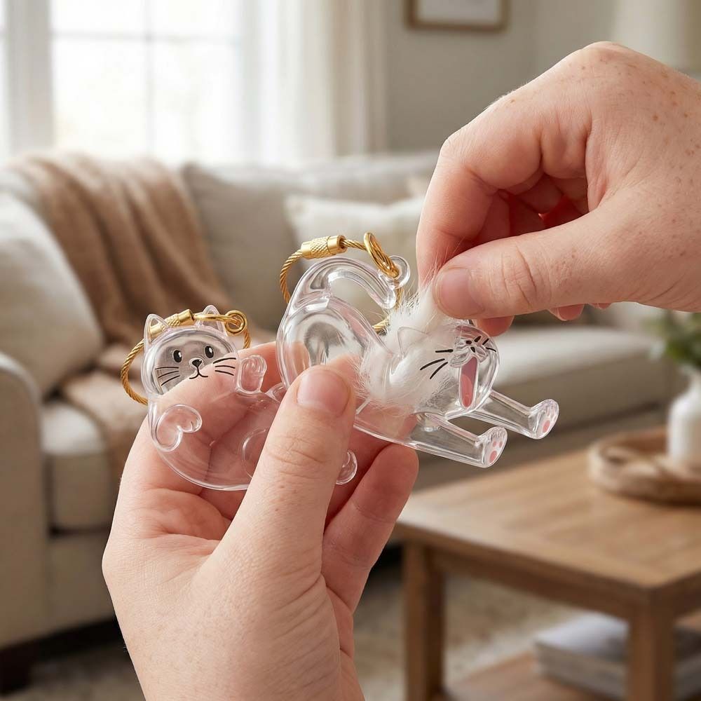Animal Shaped Cat Hair Storage Box Cat Hair Storage Container  Small Ornaments
