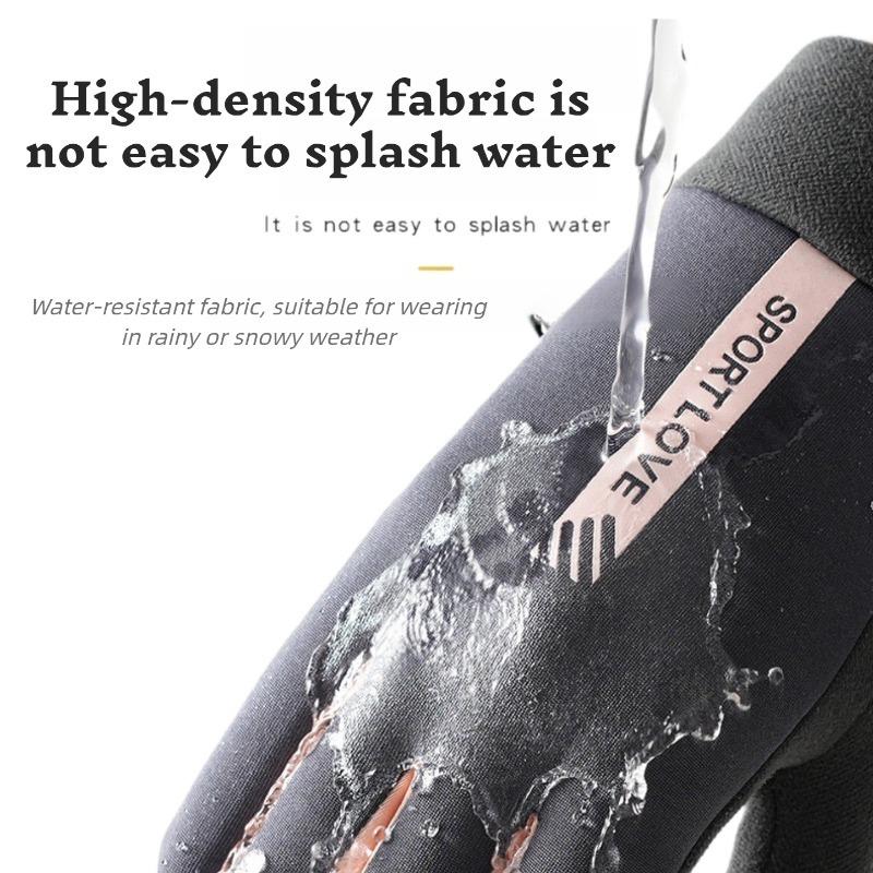 USB Rechargeable Heated Gloves Adjustable Temperature Anti Slip Touch Screen Thickened Warm for Skiing Cycling Winter Outdoor