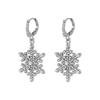 Snowflake Inspired Earrings for Sensitive Skin Elegant Ear Accessories Jewelry Accessories Christmas Gift