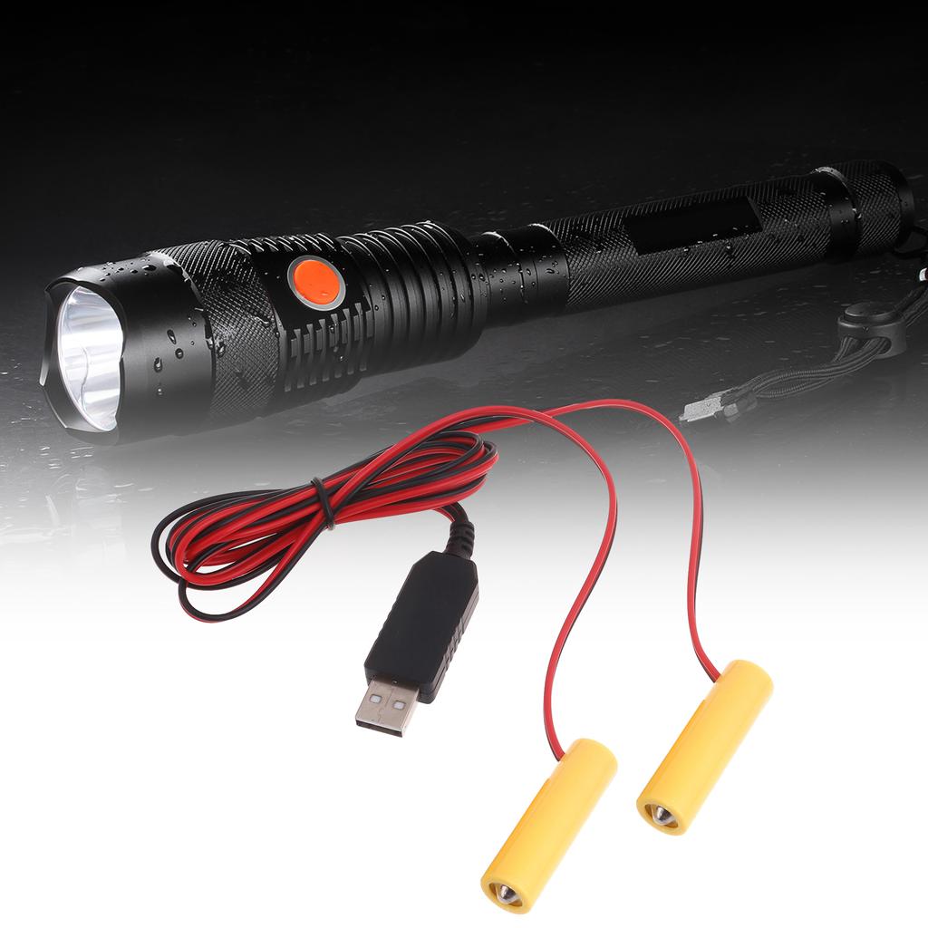 2-в-1 USB-преобразователь питания, заменитель батареек AA, заменяет 1 шт. батареек AA LR6 1,5 В для пульта дистанционного управления, светодиодной подсветки