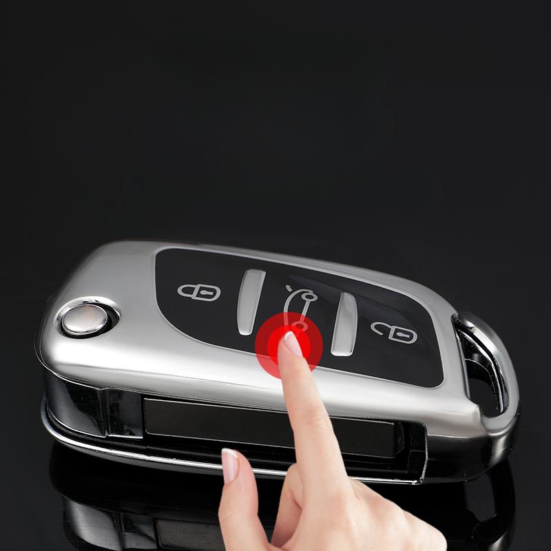Für Peugeot 306 407 807 für Citroen C1 C2 C3 C4 C5 XSARA PICA für DS DS3 DS4 DS5 DS6 TPU Auto Schlüssel Fall Abdeckung Schutz