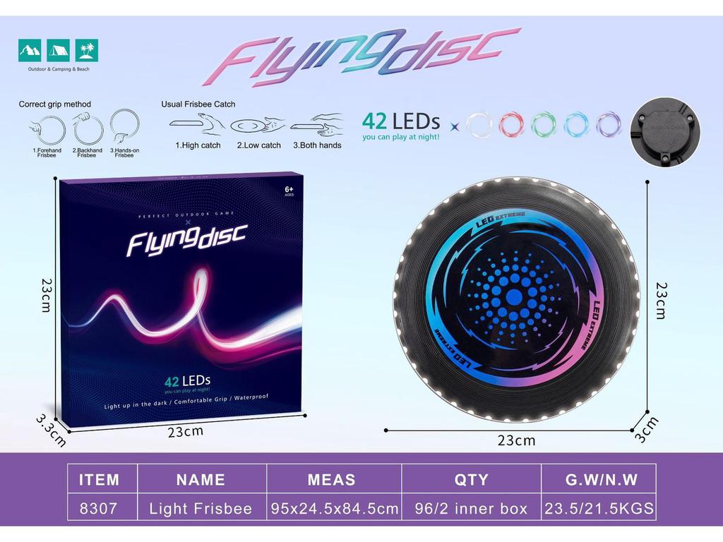 LED Light-Up Flying Disc: Interactive Parent-Child Toy for Team Building and Outdoor Fun