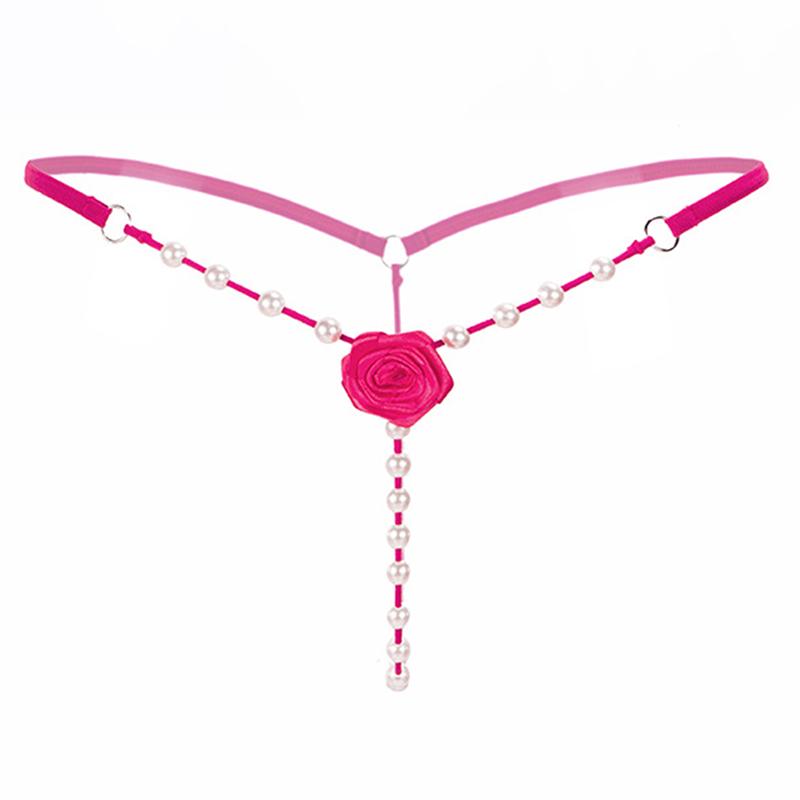 Womens Ladies Briefs Micro G-String Thongs Sexy Lingerie Underwear With Pearl