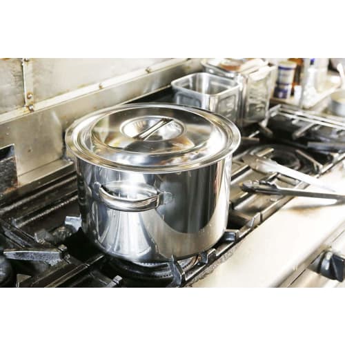 EBM 18-8 Half-Cylindrical Pot (with Graduations) 33cm with Handle