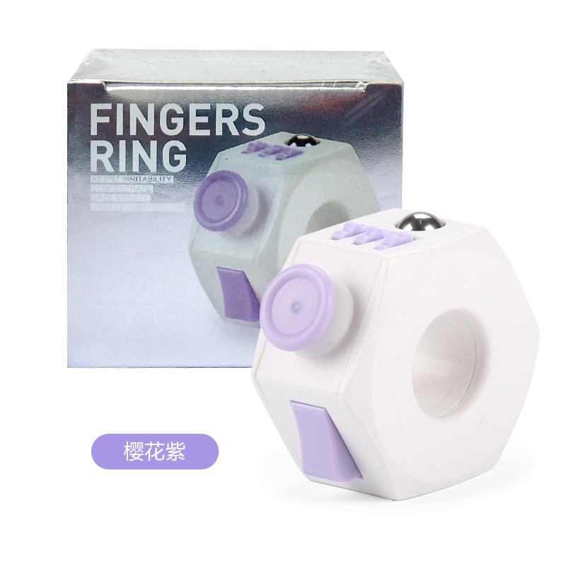 Fidget Ring for Anxiety, Sensory Finger Ring Toy for Adults Kids, Spinner Ring for Stress Relief
