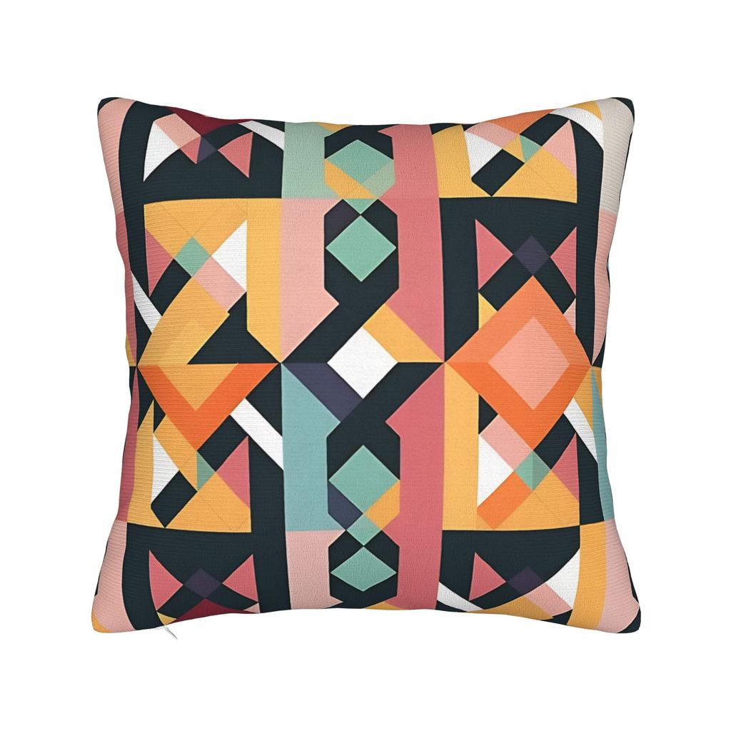 Abstract Geometric Pattern Pillowcases Cute Funny Pillow Case For Chair Sofa Home Decor Comfy Pillow Cover