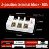 High-Temperature Ceramic Terminal Block, 2-In/2-Out Wire Connector